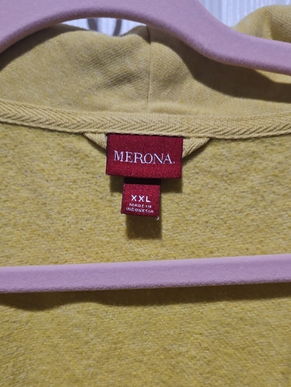Merona Chartsreuse Shawl-Collar Long Sleeve Pullover - Picture 2 of 4